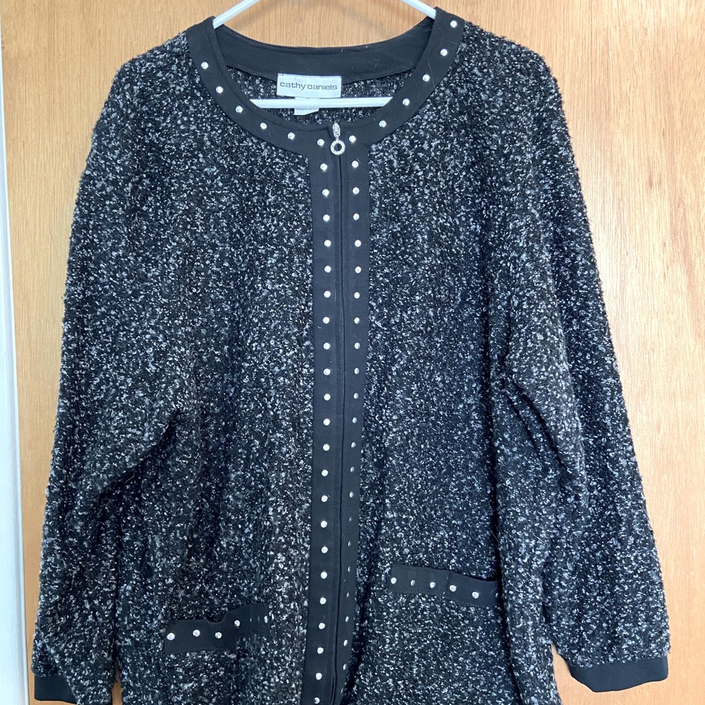 Cathy Daniels Black/White Dress/Work Jacket